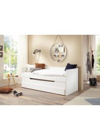 Relita Funktionsbett weiß, Größe Liegefläche B/L: 90 cm x 200 cm , Praktische Funktionsliege