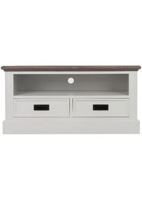 My Flair , TV-Board &raquo;Rita&laquo;, aus teilmassivem Holz, jedes St&uuml;ck ist ein Unikat, viele Stauraumm&ouml;glichkeiten, Breite 99 cm , wei&szlig;