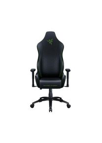 Razer Iskur X Ergonomic Gaming Chair - Multi-layered Synthetic Leather - High Density Foam Cushions - 2D Armrests - Black/Green - Standard