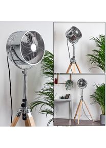 hofstein Ventilateur Magaluf Chrome, Bois clair