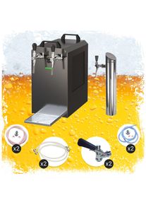 ich-zapfe Complete set - Biertap - STREAM 80K bierkoffer, doorstroomkoeler, 2-lijns droge koeler