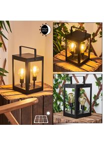 hofstein Sciolze Solarlamp Zwart, Transparant, Helder, 2-lichts