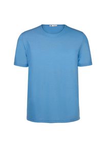 SunSelect® shirt met V-hals voor dames of ronde hals voor heren, heren - 44 - zeeblauw, in Baumwolle