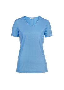 SunSelect® shirt met V-hals voor dames of ronde hals voor heren, dames - 42/44 - zeeblauw, in Baumwolle