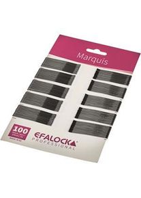 Efalock Professional Haarstyling Haarnadeln und Haarklammern Haarklemmen Marquis Länge 4 cm Braun