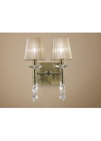 Mantra TIFFANY Muurlamp Bruin, 2-lichts