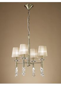 Mantra TIFFANY Hanglamp Bruin, 4-lichts