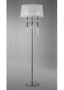 Mantra TIFFANY Staande lamp Chroom, 3-lichts