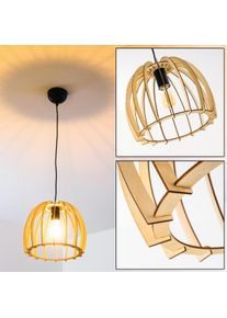 hofstein Wutt Pendant Light Light wood, black, 1-light source