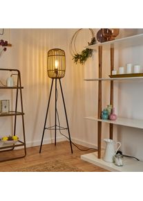 hofstein Mongolei Staande lamp Zwart, 1-licht
