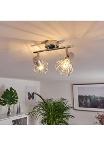 hofstein Spot de plafond Globo Xara Chrome, 2 lumières