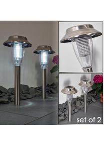 hofstein Rovigo Solarlamp LED Nikkel mat, 1-licht