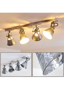 hofstein Berkeley Ceiling Light Light wood, galvanized, 4-light sources