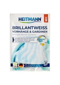 Brauns-Heitmann HEITMANN Waschmittelzusatz Brilliantweiß Vorhänge & Gardininen, Ergänzung zum Kombinieren mit normalem Waschmittel, 50 g - Beutel