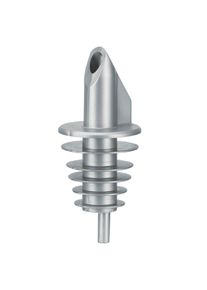 ich-zapfe BILLY - verseur en plastique pour bouteilles de 0,5 à 1,5 l - argent - avec 5 lamelles