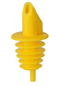 ich-zapfe BILLY - verseur en plastique pour bouteilles de 0,5 à 1,5 litre - jaune - avec 5 lamelles