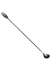 ich-zapfe Barlöffel mit Gabel - POSEIDON, 40cm, Edelstahl, GMB, Gunmetal black