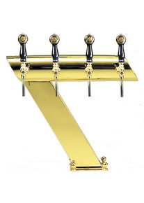ich-zapfe Colonne biere, avec barre transversale, TIN de couleur or (LOOK OR RÉSISTANT AUX RAYURES)