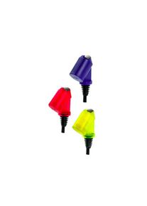 ich-zapfe Maatschenker "Bottle Master 3000" rood, geel, blauw voor 0,5 - 1,5 liter flessen, tuit, 2 cl