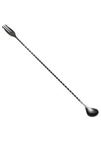 ich-zapfe POSEIDON - Staaflepel met vork 40 cm - Edelstahl - GMBH - Gunmetal zwart