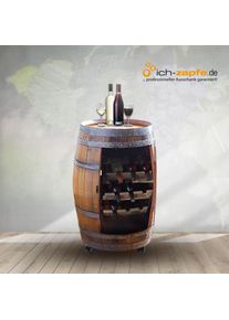 ich-zapfe Bar cabinet, Minibar - Handgemaakt, voor 12 wijnflessen, gemaakt van barrique wijnvat 225 liter