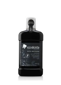 ecodenta Čierna ústna voda s uhlím- bieliaci efekt 500ml