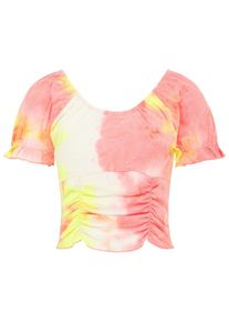 PETROL INDUSTRIES Dames Shirt geel / zalm roze / wit L