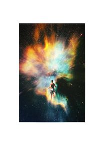 Poster "Space Runner" artboxONE Plakater - 18x13 cm