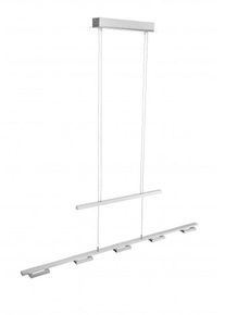 Paul Neuhaus INIGO pendant light LED stainless steel, 5-light sources