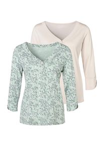 Lascana Kvinnor T-shirt beige Storlek 4XL/5XL