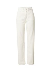 WEEKDAY Dames Jeans 'Rowe Extra High Straight' white denim 24