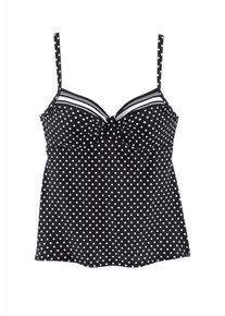 Lascana Haut de tankini Femme noir taille 44