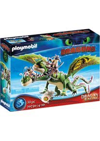 Playmobil® , Konstruktions-Spielset »Dragon Racing: Raffnuss und Taffnuss mit Kotz und Würg (70730), Dragons«, (30 St.), Made in Europe , bunt