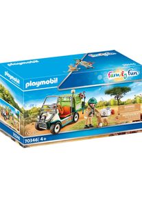 Playmobil® , Konstruktions-Spielset »Zoo-Tierarzt mit Fahrzeug (70346), Family Fun«, (65 St.), Made in Germany , bunt , Spielbausteine
