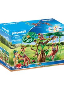 Playmobil® , Konstruktions-Spielset »Orang Utans im Baum (70345), Family Fun«, (49 St.), Made in Germany , bunt , Spielbausteine