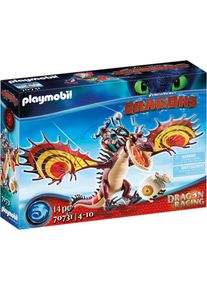 Playmobil® , Konstruktions-Spielset »Dragon Racing: Rotzbakke und Hakenzahn (70731), Dragons«, (14 St.), Made in Europe , bunt
