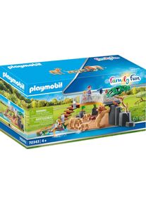Playmobil® , Konstruktions-Spielset »Löwen im Freigehege (70343), Family Fun«, (61 St.), Made in Germany , bunt , Spielbausteine