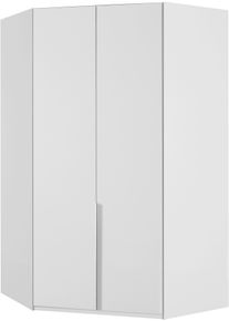 wimex Eckkleiderschrank »New York« weiß, Größe B/H/T: 90 cm x 208 cm x 125 cm B/H/T: 90 cm x 208 cm x 125 cm , Platzsparende Ecklösung