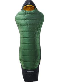 Nordisk Mumienschlafsack »Gormsson +4° Curve«, (2 Tlg.) grün, Größe L: 205 cm, Konturierter Schnitt mit 3D-Kapuze