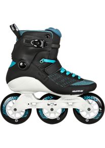 Powerslide Swell Inlineskates »Swell Aquamarine 100« schwarz, Größe 37, Triskate - schneller, wendiger, komfortabler