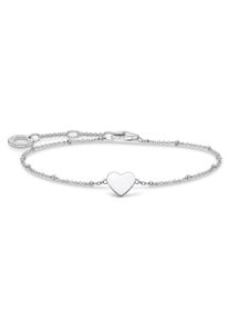 Thomas Sabo Silberarmband »Herz, a1991-001-21-l19v« silberfarben, Größe 19, Feminines Damenarmband mit einem Hauch von Romantik