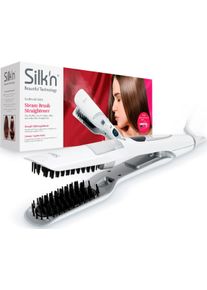 Silk'n Silk'n Haarglättbürste »Gobrush Mist«, Dampf-Glättungsbürste weiß, Glättet schnell und sanft ohne Kräuseln oder Schädigung