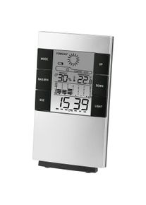 Hama , LCD-Thermo-/Hygrometer "TH-200" , schwarz , Schwarz, Silber