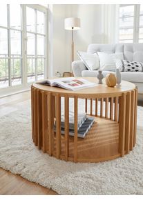 Andas , Couchtisch »Drum« , braun , eichefarben