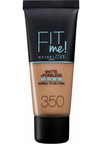 Maybelline NEW YORK , Foundation &raquo;FIT ME Matt&Poreless&laquo; , braun , Nr. 350 Caramel , F&uuml;r ein nat&uuml;rlich aussehendes und ebenm&auml;&szlig;iges Hautbild