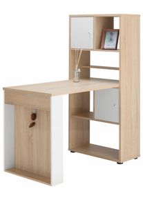 MAJA MÖBEL Maja Möbel , Regal-Schreibtisch »4014« , weiß , made_in_germany , eichefarben-weiß matt