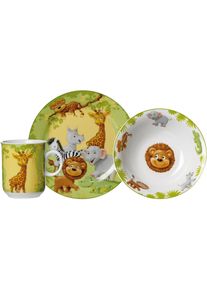 Ritzenhoff & Breker Ritzenhoff & Breker , Kindergeschirr-Set »Dschungeltiere«, (Set, 3 tlg.) , bunt