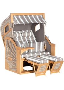 SunnySmart , Strandkorb »Rustikal 405 Z Comfort XL 1215« , weiß , Strandkörbe