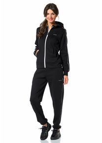 Eastwind , Jogginganzug, (Set, 2 tlg.) , schwarz , 48 , Normalgrößen , Hochschließender Kragen mit Kapuze und Kinnschutz