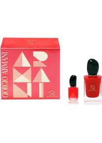 Giorgio Armani , Duft-Set &raquo;Si Passione&laquo;, (2 tlg.) , rot , Das Set beinhaltet: Eau de Parfum, Miniatur